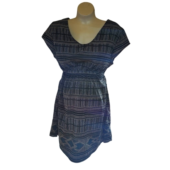 Liz Lange Maternity Gray & Blue Tunic Top (M) - Picture 3 of 5